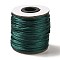 Nylon Rattail Satin Cord, Beading String, for Chinese Knotting, Jewelry Making, Teal, 2mm, about 50yards/roll(150 feet/roll)