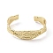 Brass Twist Rope Open Cuff Bangle for Women, Golden, Inner Diameter: 2-1/8 inch(5.4cm)