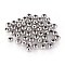 Non-Tarnish 304 Stainless Steel Round Seamed Beads, for Jewelry Craft Making, Stainless Steel Color, 6x5mm, Hole: 2.4mm