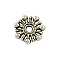 Tibetan Style Alloy Flower Spacer Beads, Cadmium Free & Lead Free, Antique Silver, 9.5x2mm, Hole: 2mm, about 3030pcs/1000g