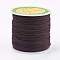 Polyester Cord, Coconut Brown, 0.8mm, about 87.48 yards(80m)/roll