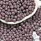 Opaque Colours Glass Seed Beads, Round, Rosy Brown, 4.5x3.5mm, Hole: 1mm, about 4500pcs/pound