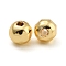 Rack Plated Round Brass Beads, Long-Lasting Plated, Cadmium Free & Lead Free, Faceted, Real 18K Gold Plated, 6mm, Hole: 1.6mm