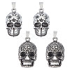 Unicraftale 4Pcs 2 Styles Titanium Steel Pendants STAS-UN0054-69-1