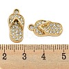 UV Plating Alloy Rhinestone Pendants ALRI-C009-05G-3