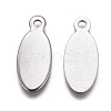 201 Stainless Steel Stamping Blank Tag Pendants STAS-F207-29P-2