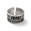 304 Stainless Steel Enamel Cuff Rings for Men RJEW-M171-35P-2