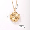 Fashion Elegant Golden Plated Stainless Steel Pendant Necklaces SJ0947-2-1