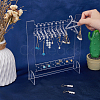 SUPERFINDINGS 1 Set Transparent Acrylic Earring Hanging Display Stands EDIS-FH0001-07-3