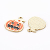 Rack Plating Eco-Friendly Alloy Enamel Pendants ENAM-N052-002-RS-3