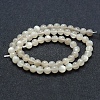 Natural White Moonstone Beads Strands G-P342-02A-6mm-AB-2