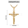 Cross Pendant Necklace with Jesus Crucifix Religious Necklace Sacrosanct Charm Neck Chain Jewelry Gift for Birthday Easter Thanksgiving Day JN1109B-6