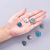 Alloy Rhinestone Snap Buttons SNAP-PH0001-04-5