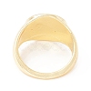 Yin Yang Pattern Flat Round Enamel Finger Ring for Girl Women RJEW-Z010-04LG-RS-3