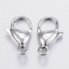 304 Stainless Steel Lobster Claw Clasps X-STAS-P138-A15-P-1