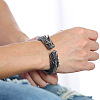 Stainless Steel Dragon Head Cuff Bracelet for Men PW-WG29981-01-3