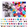 DIY 3D Flower Stud Earring Making Kit DIY-SZ0008-55-1