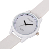 PU Leather Quartz Wristwatches WACH-O008-04F-4