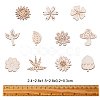 100Pcs Unfinished Wood Piece Decorations WOOD-CJ0001-54-2