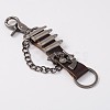 Cowhide Leather Alloy Keychain KEYC-A024-03A-1