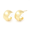 Brass Round Stud Earrings EJEW-K251-12G-1
