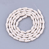 Opaque Solid Color Glass Beads Strands X-GLAA-T009-001F-2
