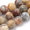 Natural Crazy Lace Agate Beads Strands G-S259-38-6mm-1