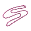 Spray Painted 201 Stainless Steel Curb Chain Necklaces NJEW-R258-01B-1