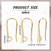 DICOSMETIC 30Pcs Rack Plating Brass Earring Hooks KK-DC0002-39-2