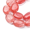 Cherry Quartz Glass Beads Strands G-L605-F02-02-3