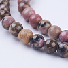 Natural Rhodonite Beads Strands G-P318-04-6mm-3