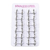 Non-Tarnish Polishing 304 Stainless Steel Spike Rivet Hoop Earrings for Women EJEW-M001-05P-3