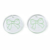 Transparent Resin Pendants RESI-N030-006E-2