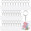 30Pcs Iron Split Key Rings with Chain DIY-YW0009-02-1