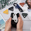 Gorgecraft 7Pcs 7 Colors Triangle Imitation Leather Data Cable Organizer AJEW-GF0006-42-7