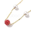 Plastic Imitation Pearl Beads  Beads Necklace BJEW-B078-04G-4