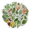 50Pcs PVC Self-Adhesive Leaf Stickers AJEW-R002-04A-3