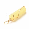 Natural Lemon Jade Pendants PALLOY-JF01453-08-5