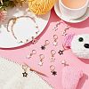 Alloy Enamel Star Pendant Locking Stitch Markers HJEW-AB00115-4