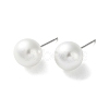 Imitation Pearl Stud Earrings EJEW-P296-21C-P-1