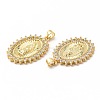 Rack Plating Brass Micro Pave Cubic Zirconia Charms KK-G456-06G-2