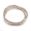 Electroplated Non-magnetic Synthetic Hematite Beads Strands G-P423-01-3