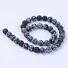 Natural Snowflake Obsidian Beads Strands G-Q462-10mm-10-2