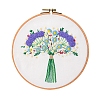 Flower Pattern DIY Embroidery Starter Kits PW-WG24509-01-1