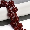 Natural Carnelian 3-Hole Guru Beads Strands G-H064-E08-03A-2