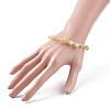 Natural Yellow Opal Braided Beaded Bracelet BJEW-JB07998-05-3