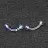 Acrylic Eyebrow Rings X1-AJEW-P084-06A-1