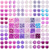   600Pcs 24 Style Transparent & Frosted & Painted & Crackle & Drawbench & Imitation Jade Glass Beads GLAA-PH0002-47C-1