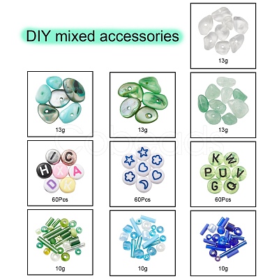 Natural Stone Chip Beads DIY Jewelry Set Making Kit DIY-YW0004-70A-1