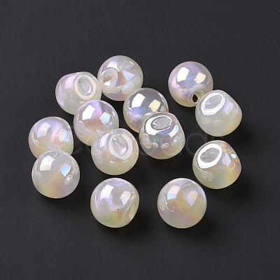 Opaque Acrylic Beads OACR-A010-02B-01-1